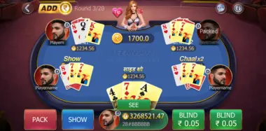 Teen Patti Master Game Illustration