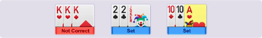 Sets in Rummy Master